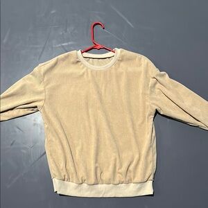Cream Ribbed Sweater